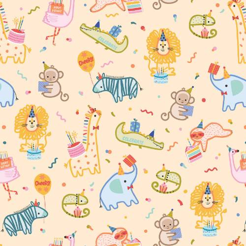 Safari Party Gift Wrap Paper — Safari Party celebration gift wrap design