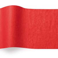 Scarlet Tissue Paper — Bright true red, vivid scarlet tissue paper sheet, smooth finish