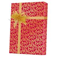 Scrolled Hearts Gift Wrap