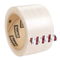 Clear shipping tape roll — 2" x 55yd clear tape roll for retail packaging and carton sealing