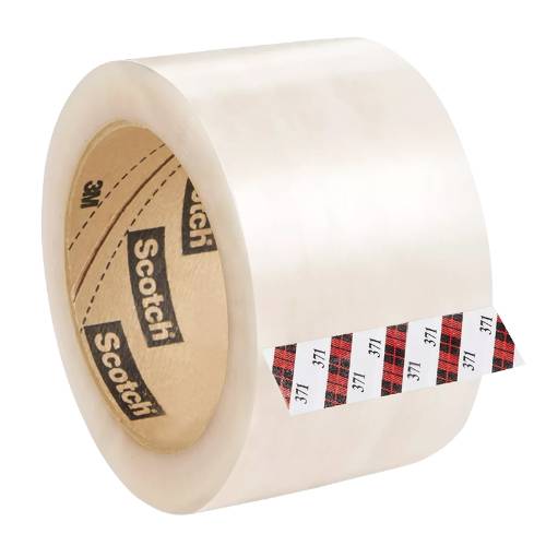 Clear shipping tape roll — 2" x 55yd clear tape roll for retail packaging and carton sealing