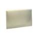 Silver Ice gift card folder 5" x 3 3/8" x 1/8" — slim tuck-close sleeve, solid pearlescent silver, holds a standard gift card