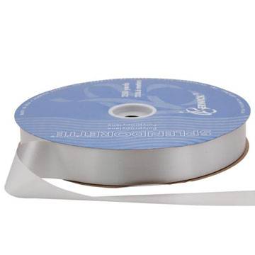 Silver Ribbon - Splendorette curling ribbon on a spool — iridescent polypropylene, 1 1/4" width, 250 yards