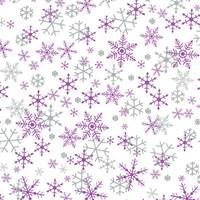 Silver & Purple Snowflakes Tissue Paper (Closeout) 