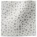 Silver Stars on White Printed Tissue Paper — Small scattered silver star shapes on crisp white background