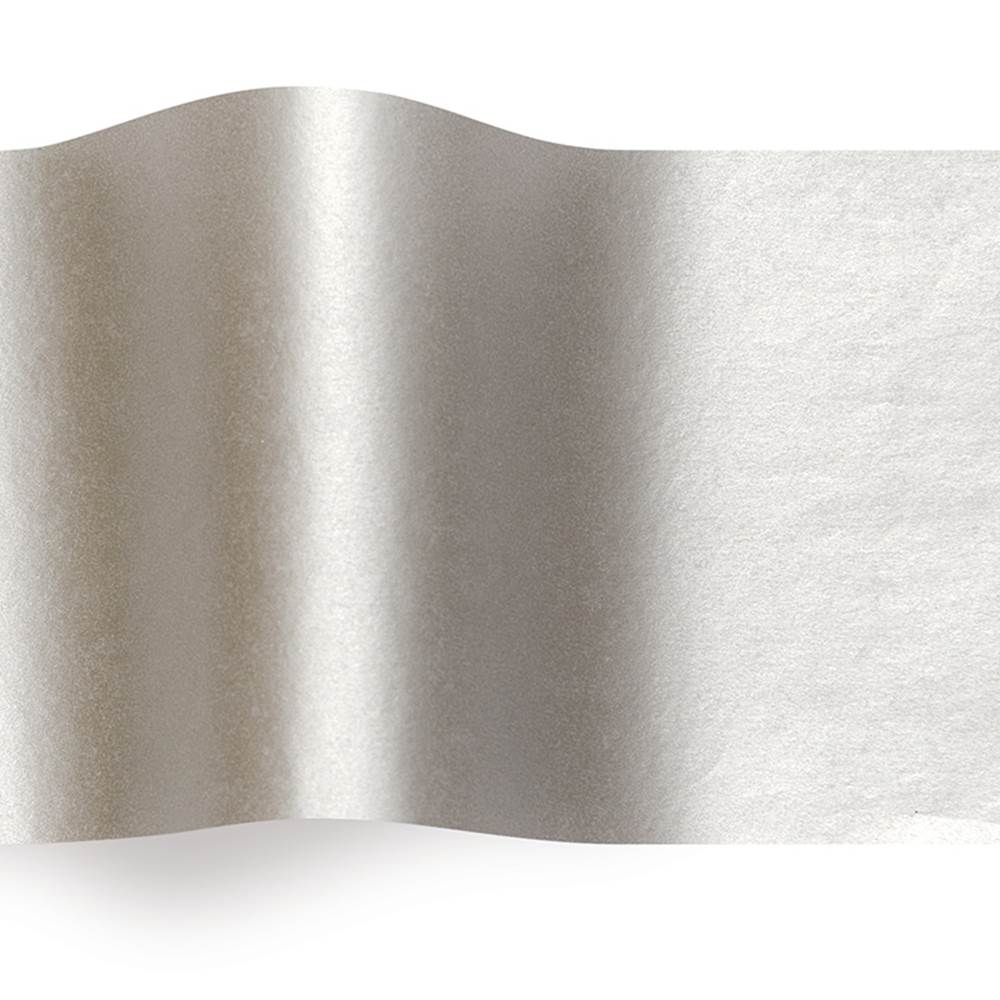 Metallic Silver Tissue Paper Sheets