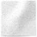 Silver on White Reflections Tissue Paper — Metallic silver polka dots scattered on white background