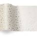 Silver on White Reflections Tissue Paper — Metallic silver polka dots scattered on white background