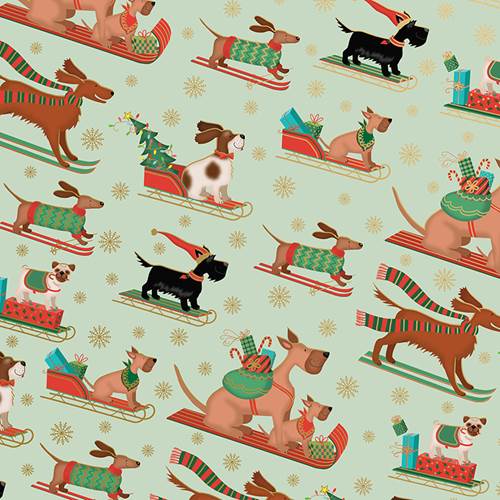Winter Woodland Wrapping Paper, 30x208', Quarter Ream Roll