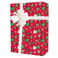 Small Gifts on Red Gift Wrap Wholesale Gift Wrap Paper, Christmas Gift Wrap Paper