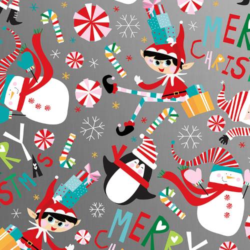 Snow Joy Gift Wrap Paper — holiday snow joy printed gift wrapping paper