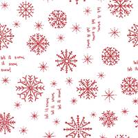 Snowflakes Red on White Tissue Paper (Closeout) Holiday Tissue Paper