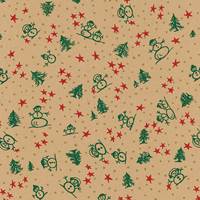 Snowman, Trees and Stars Tissue Paper (Closeout)  