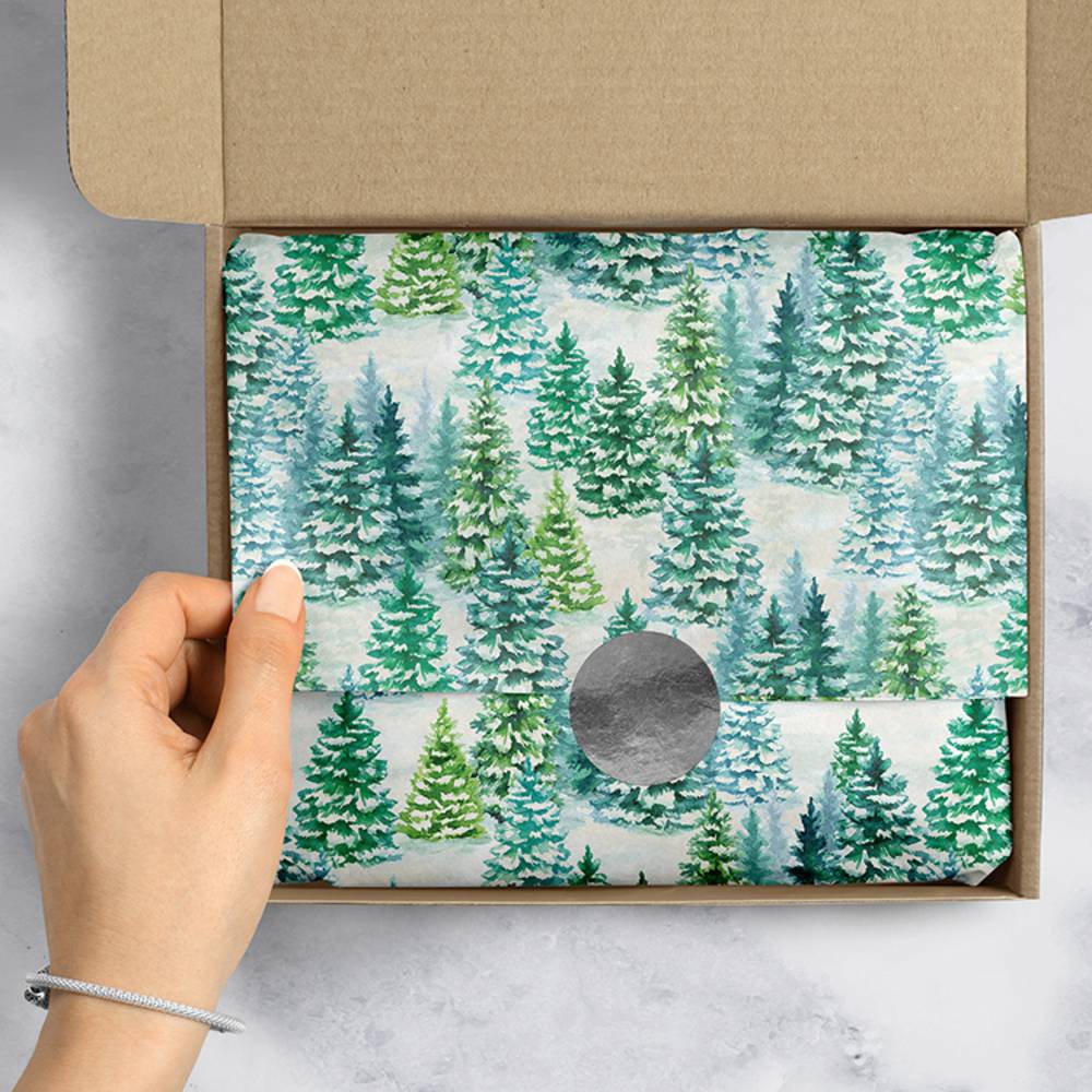 Issue Paper Trees Snowy Trees Tissue Paper 20x30 | 480 Sheets Wholesale