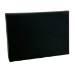 Soft Touch Black pop-up gift card box 4 5/8" x 3 3/8" x 5/8" — pops open to display a gift card, soft-touch matte black finish