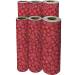 Sparkleflake Gold Red Gift Wrap Paper - XB867