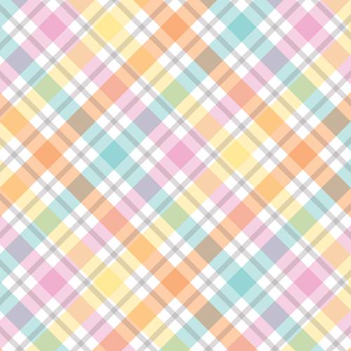 Spring Diagonal Plaid Gift Wrap Paper — sweet spring diagonal plaid baby shower wrapping paper