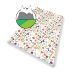 Spring Meadow Scented Tissue Paper — White tissue with colorful small floral and nature pattern scattered across