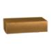 Spun Oro Wine Bottle Box 7.2x3.5x13.4 — gift box with full-length insert dividers, matte gold spun-metallic finish