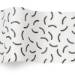 Squiggles Printed Tissue Paper — Dense small black squiggly wavy lines scattered on white background