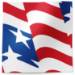 Stars and Stripes Printed Tissue Paper — Bold American flag design with blue star field and red and white stripes