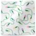String of Lights Printed Tissue Paper — Colorful holiday string light strands overlapping on dark background