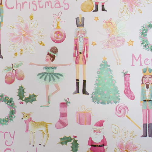 Sugarplum Christmas Gift Wrap Paper — Sugarplum Christmas Christmas gift wrap pattern