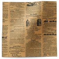 Tan Newsprint Tissue Paper