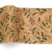 Totally Holly Printed Tissue Paper — Dense tossed pattern of green holly leaves with red berries on white
