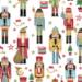Traditional Nutcracker Gift Wrap Paper — festive Traditional Nutcracker holiday wrapping paper design