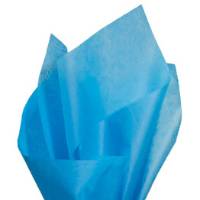Turquoise Economy Tissue Paper — Bright vivid turquoise/cyan tissue paper, lightweight economy tissue