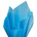 Turquoise Tissue Paper — Medium bright turquoise/teal tissue paper sheet, smooth finish