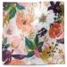 Twig &amp; Twine Printed Tissue Paper — Delicate watercolor floral illustrations with peach roses and greenery on white