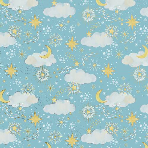 Twinkle Stars Gift Wrap Paper — Twinkle Stars baby gift wrap design