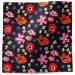 Velvet Floral Toss Printed Tissue Paper — Rich jewel-toned floral toss with roses and blooms in deep reds and greens