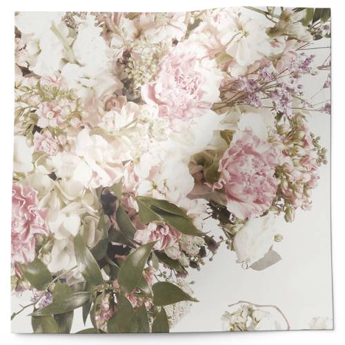Victorian Floral Printed Tissue Paper — Ornate Victorian-style roses and botanicals in soft muted tones on cream