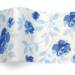 Wedgewood Blossoms Printed Tissue Paper — Blue and white Wedgewood-style floral blossom pattern on white background