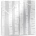White Birch Printed Tissue Paper — Vertical white birch tree trunk silhouettes in white and gray on light background