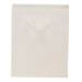 White kraft paper Brooklyn shopping bag with flat twill handles and side gussets