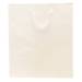 White kraft paper Brooklyn shopping bag with flat twill handles and side gussets
