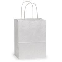 White Kraft Shopping Bags (Cub) 