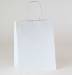 White Kraft Shopping Bags Ink Printed (Cub) - WKC-INK