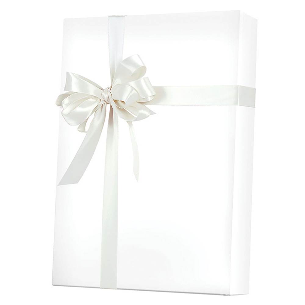 Solid Color Gift Wrap - White Matte Gift Wrap #E0101 A