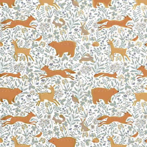 Woodland Animals Gift Wrap Paper — Woodland Animals celebration gift wrap design