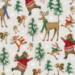 Woodland Skating Gift Wrap Paper — holiday woodland skating printed gift wrapping paper