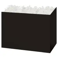 Black gift basket box — a solid black finish