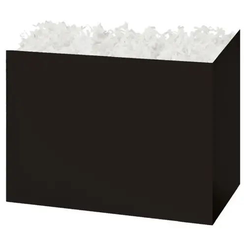 Black gift basket box — a solid black finish