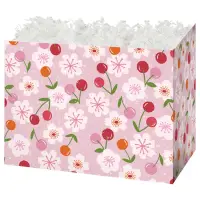 Cherry Blossoms gift basket box — soft pink cherry blossoms