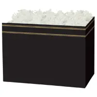Classic Black gift basket box — a sleek classic black finish