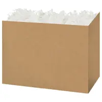 Kraft gift basket box — a natural kraft finish